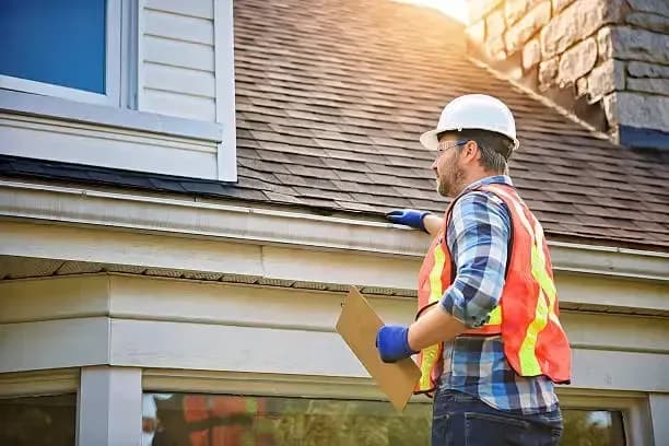 Roof and structural components inspected during a home inspection